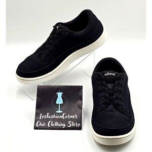 Allbirds Women's Black Canvas Pacers Lace-Up Sneakers Casual Shoes Sz 8 2294